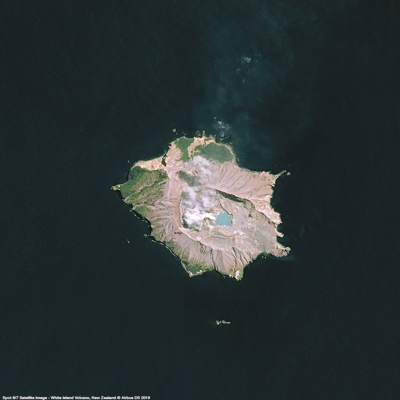SPOT 6/7 Satellite Image - White island Volcano, New- Zealand
