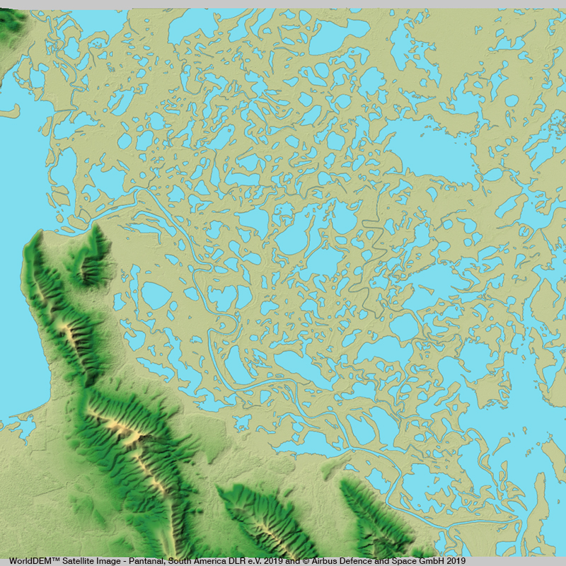 WorldDEM™ Satellite Image - Pantanal, South America