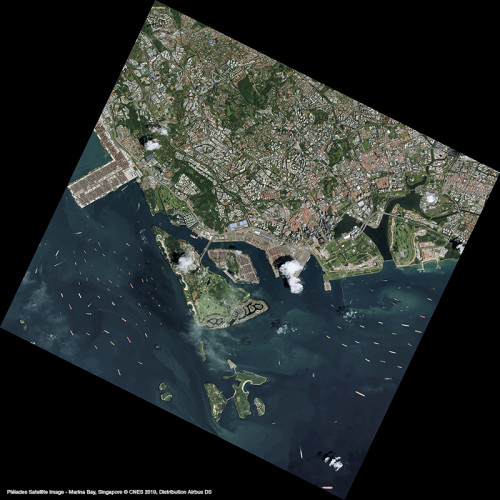 Pléiades Satellite Image - Marina Bay