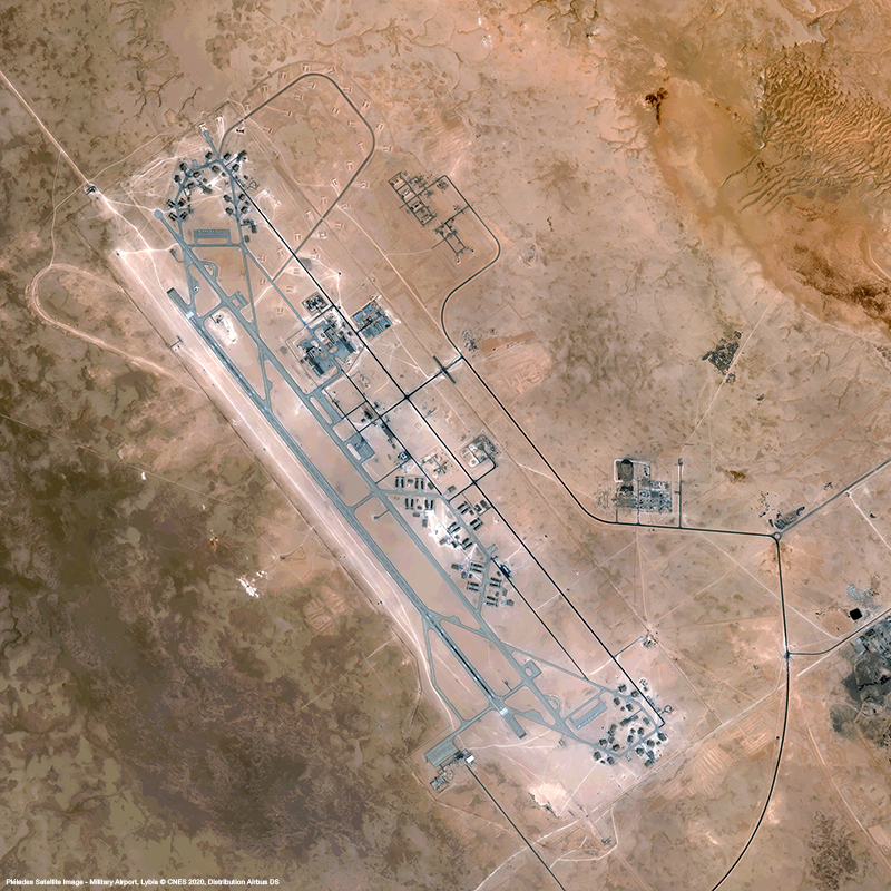Pléiades - Military Airport Lybia