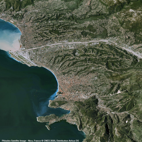 Pléiades - Floods in Nice, France