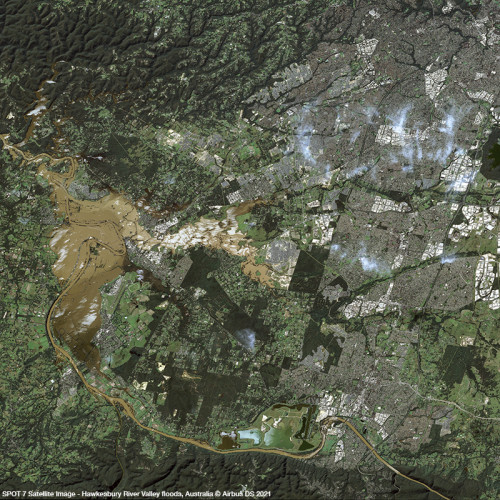 SPOT 7 - Hawkesbury River Valley floods, Windsor