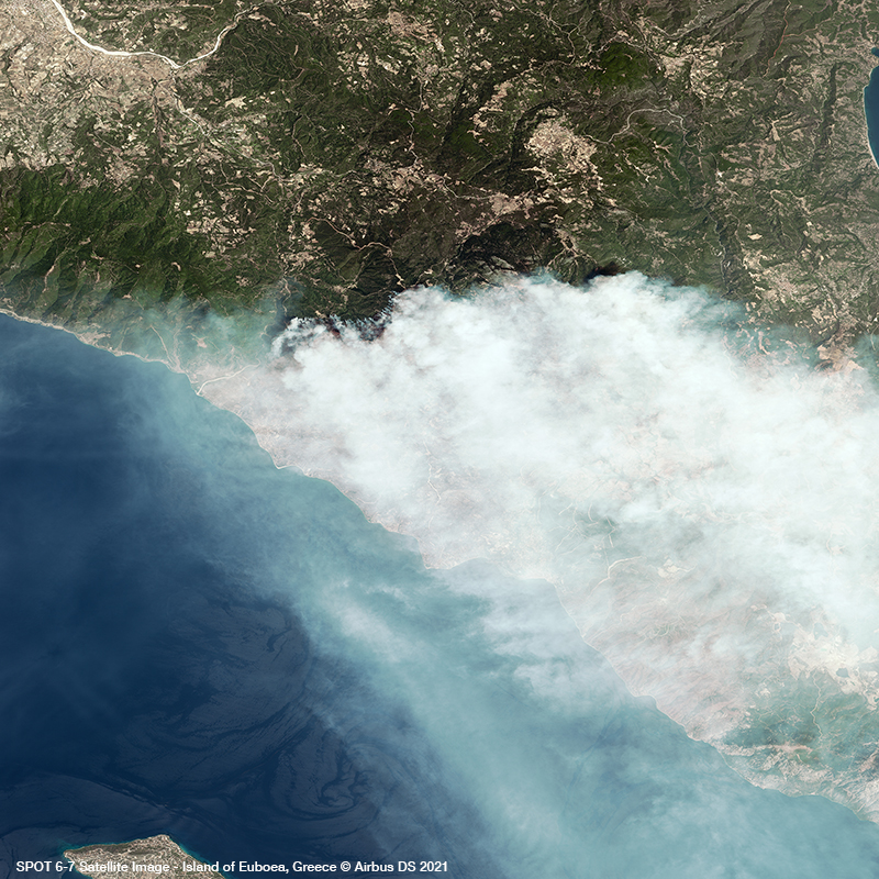 Spot 6/7 - Forest Fires on the Greek Island of Euboea