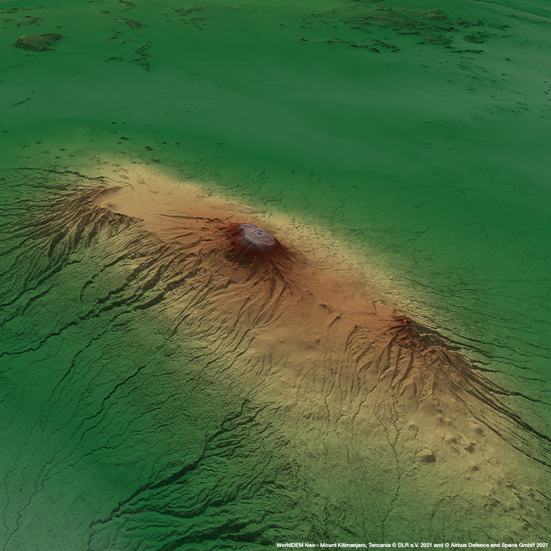 WorldDEM Neo - Mount Kilimanjaro, Tanzania