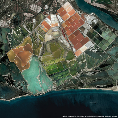 Pléiades - Salt marshes of Camargue, France