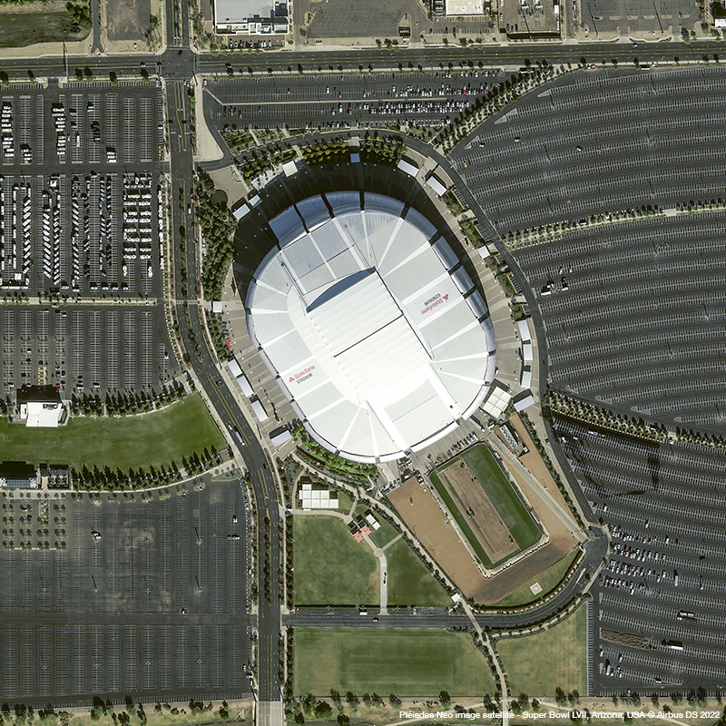 Pléiades Neo - Super Bowl LVII, Arizona, USA