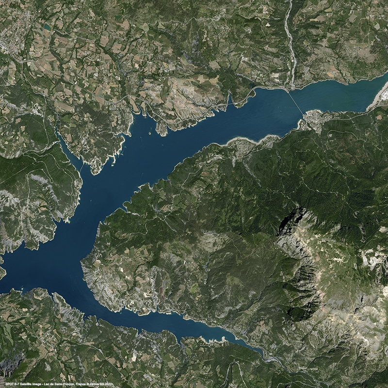 SPOT 6/7 - Lac de Serre-Ponçon, France 