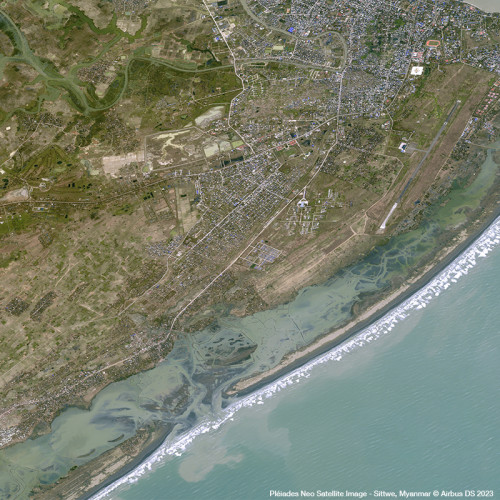 Pléiades Neo - Sittwe, Myanmar
