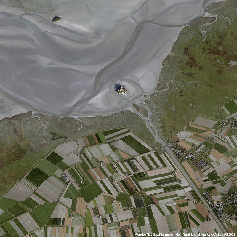 Pléiades Neo - Mont Saint-Michel, Normandy, France