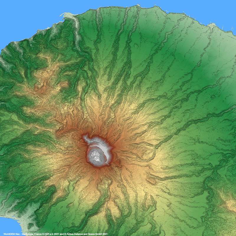 WorldDEM™ Neo - Mont Pelée, Martinique , France