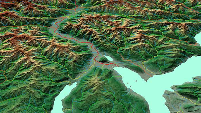 Airbus WorldDEM Hydro Layer Lago Maggiore Lago d'Orta Airbus WorldDEM Hydro Layer Lago Maggiore Lago d'Orta