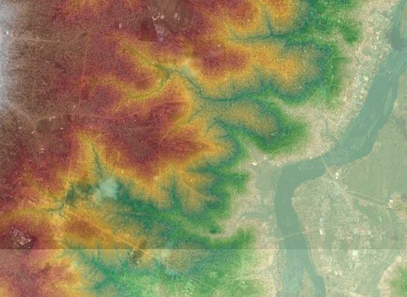 1m Digital Terrain Model of the region - Elevation1 case study 1m Digital Terrain Model of the region - Elevation1 case study