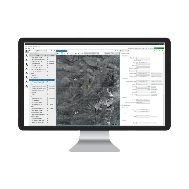 Information superiority by detailed sensor data display