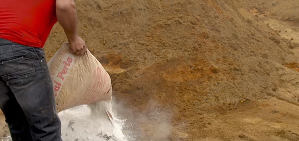 Calcium sulfate ash is used as fertiliser in avocado groves Calcium sulfate ash is used as fertiliser in avocado groves