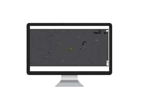 Map of business packers and exporters of Hass avocados