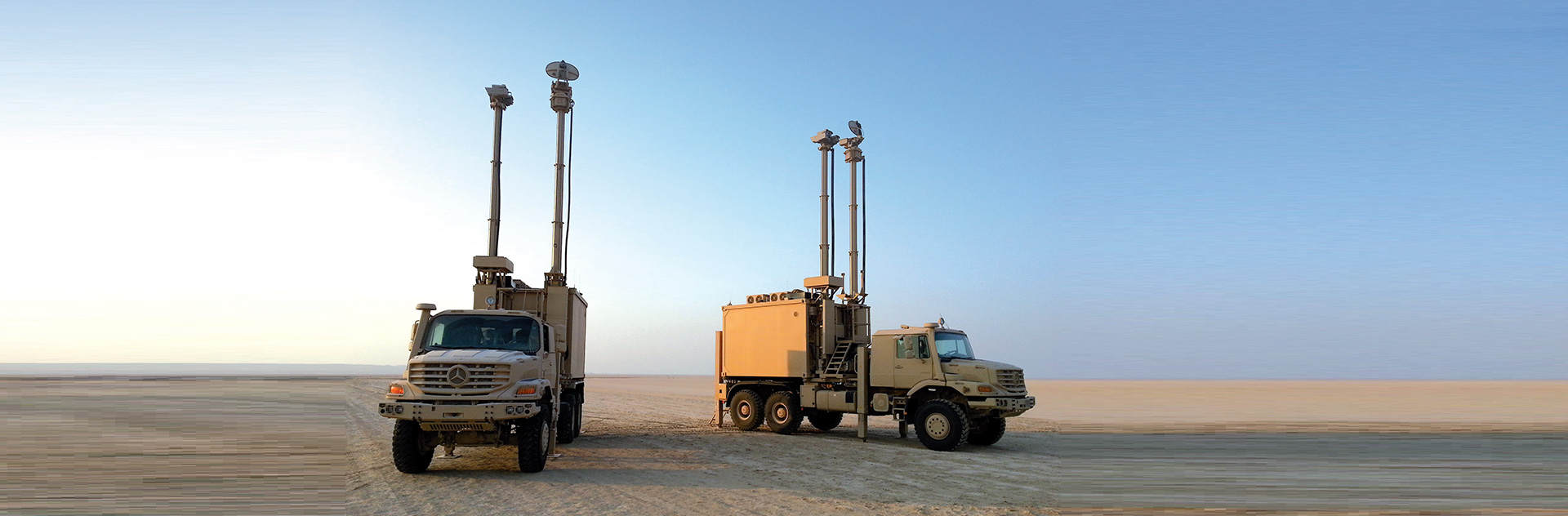 Multi-Sensors Surveillance Vehicles, easy to deploy and equipped with sensors to rapidly detect threats and secure specific fields of operation