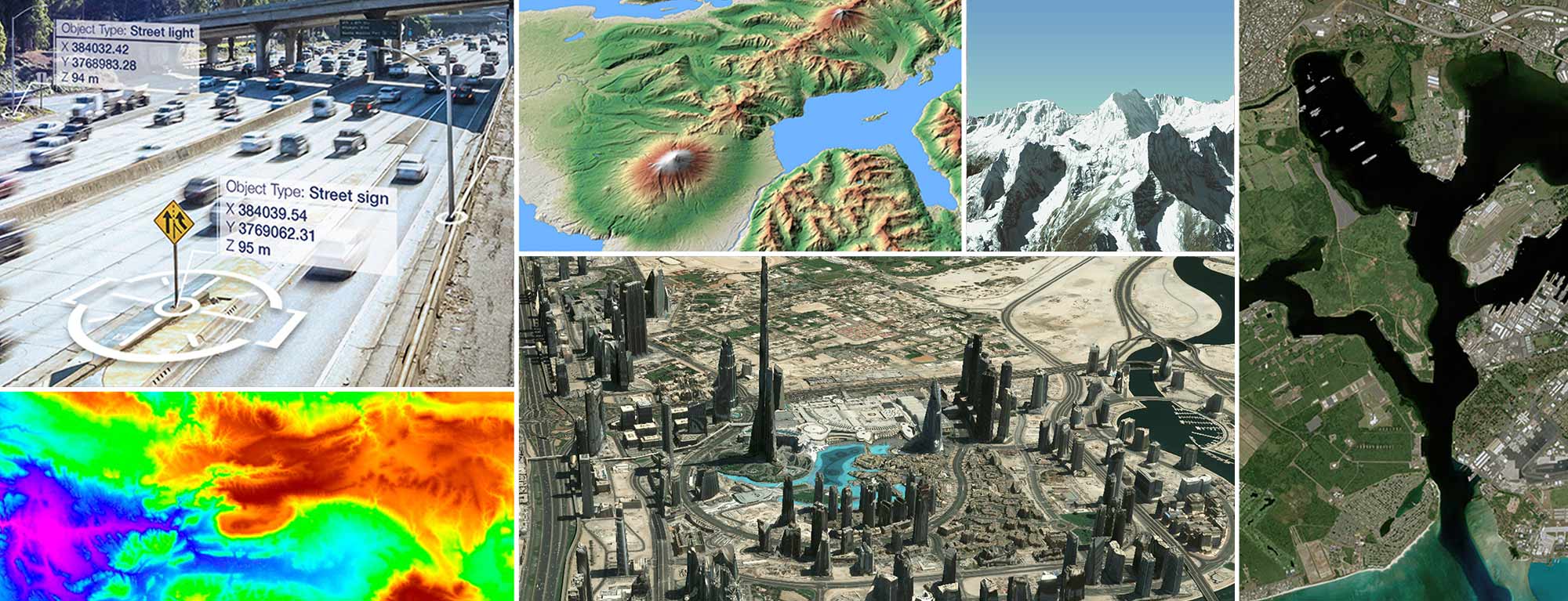 Mosaic images satellite