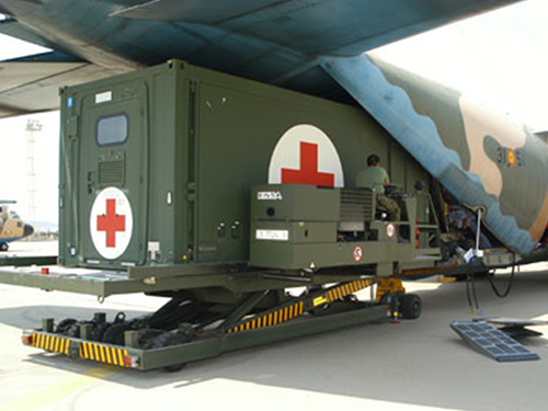 Fortion® TransHospital® medical evacuation solutions for transportation by plane