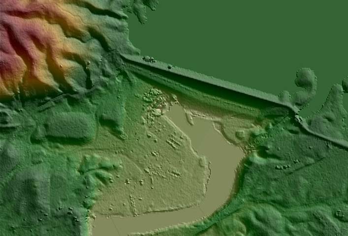 WorldDEM elevation model of Mosul Dam WorldDEM elevation model of Mosul Dam
