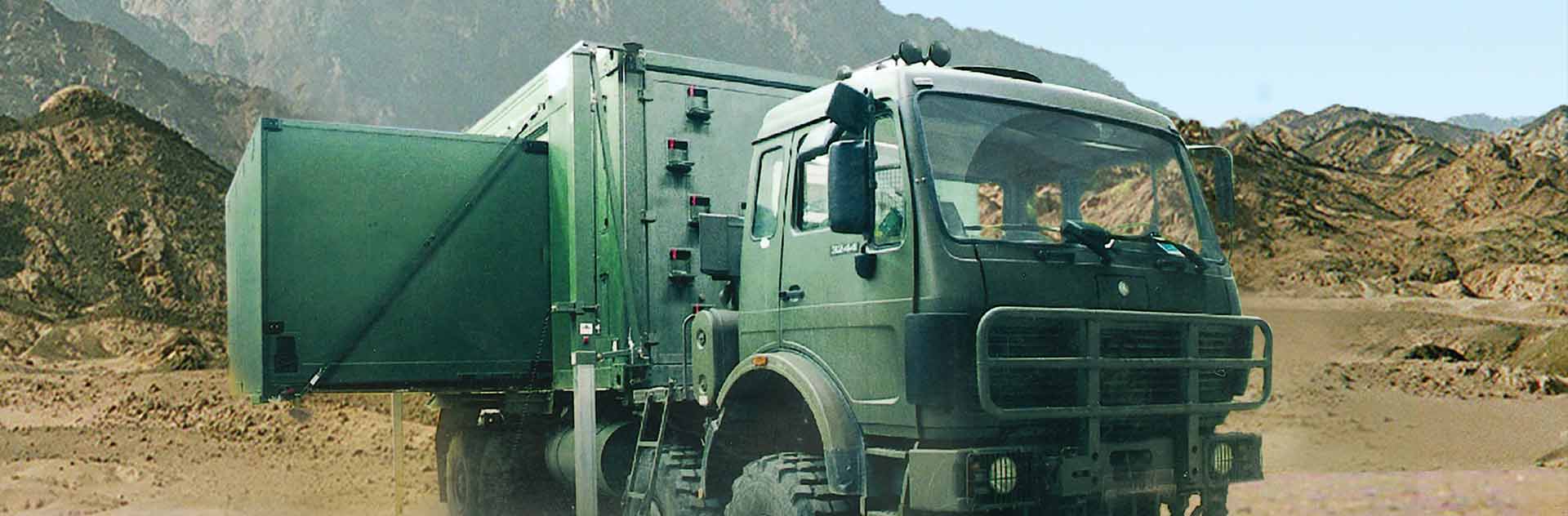 Fortion® Mobile Command Post Solutions based on expandable or non-expandable containers housing IT systems