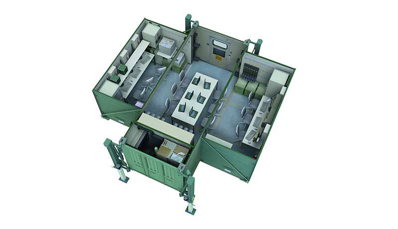 Fortion® Mobile Command Post - interior view of container