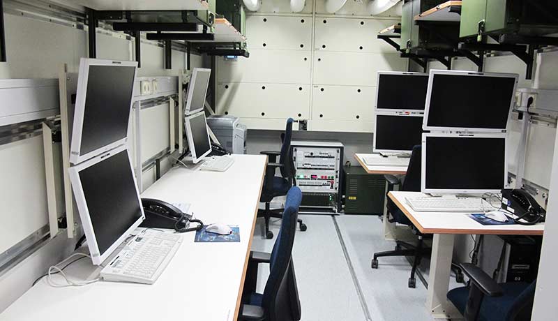 Workplaces in a Fortion® Mobile Command Post