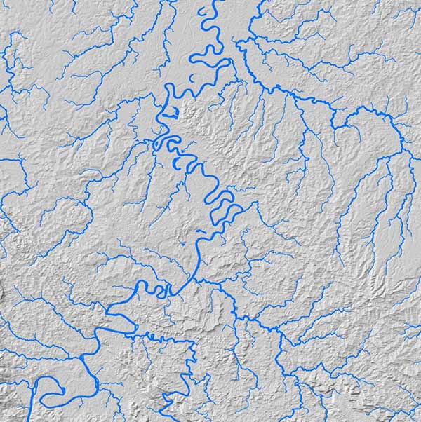 WorldDEM Hydro Layer over Aceh, Indonesia, northern end of Sumatra WorldDEM Hydro Layer over Aceh, Indonesia, northern end of Sumatra