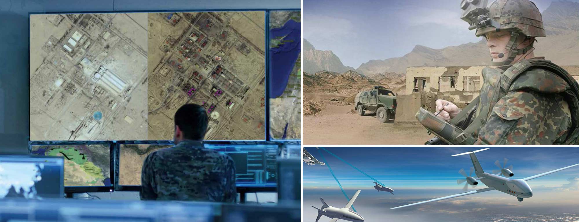 The fusion, authentication and analysis of multi-source data (IMINT, ELINT, OSINT, HUMINT, CyberINT, COMINT) covers the full intelligence cycle.