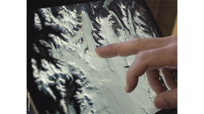 Map screen of SPOT6 - Icelegacy