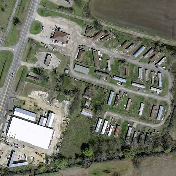 30cm resolution Pléiades Neo satellite captured storm aftermath in the city of Rolling Fork, Mississippi, United States.