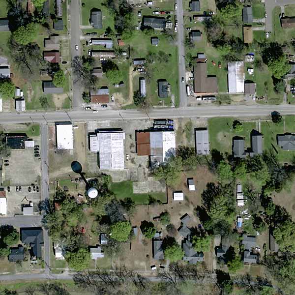 30cm resolution Pléiades Neo satellite captured storm aftermath in the city of Rolling Fork, Mississippi, United States