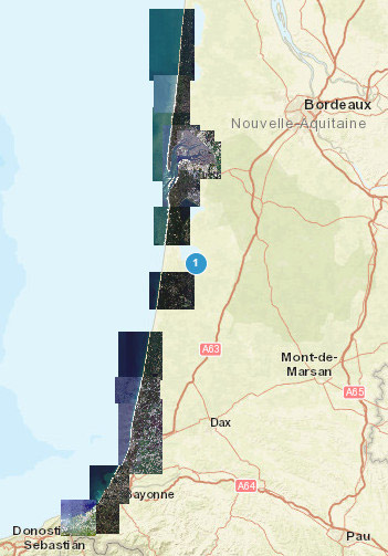 Pléiades Neo - South of Aquitaine, France Pléiades Neo - South of Aquitaine, France
