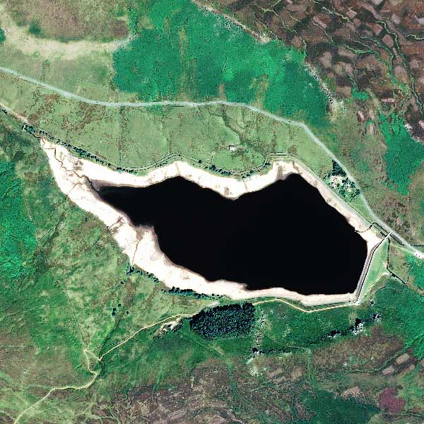 Pléiades image satellite - 50 cm resolution -&nbsp;Widdop reservoir England