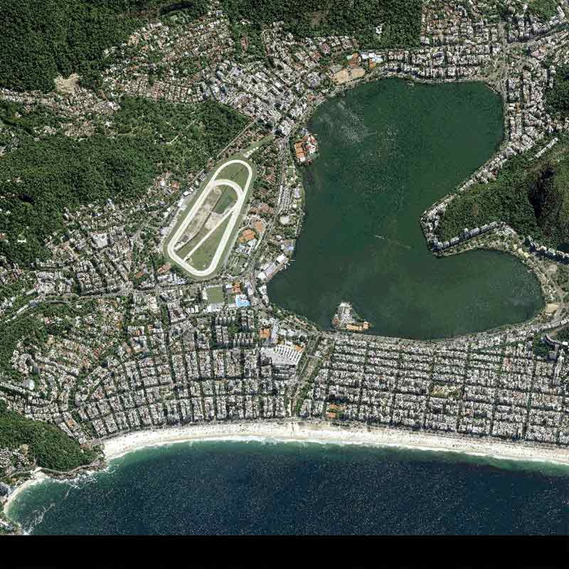 Pléiades Neo image satellite - The Botanical Garden of Rio de Janeiro in Brazil - 30cm resolution