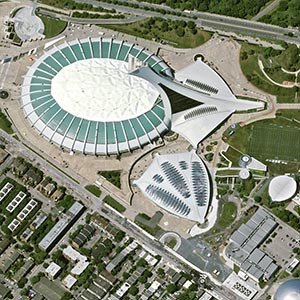 Pléiades Neo satellite image  - The Botanical Garden of Montreal, Canada - 30cm resolution