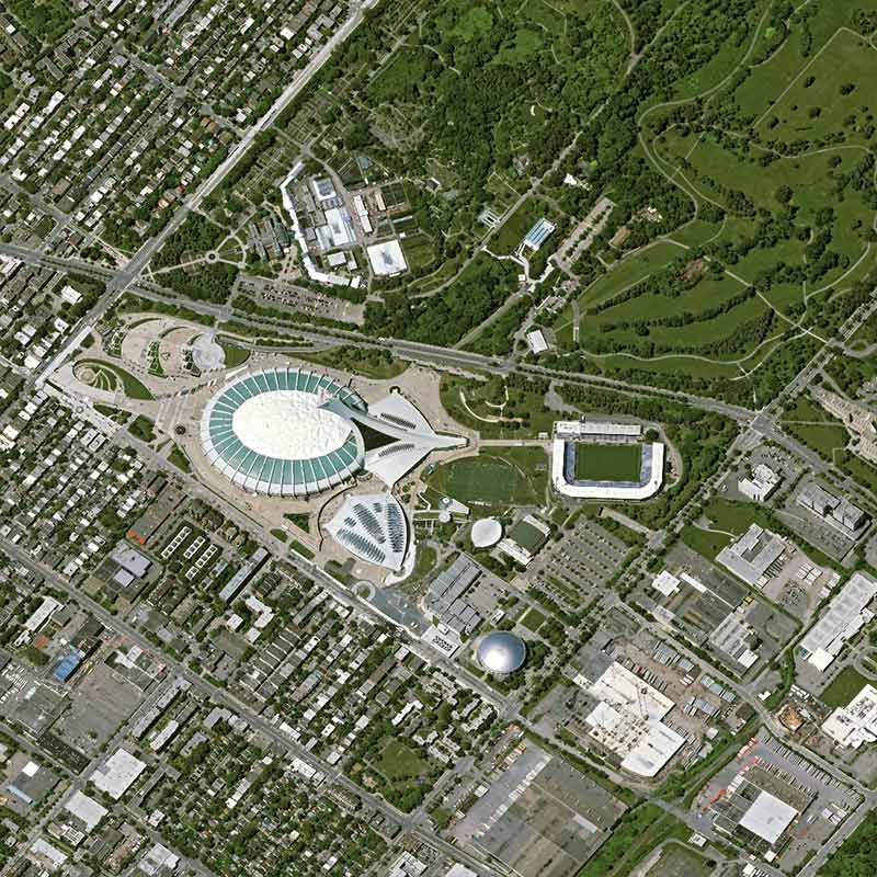 Pléiades Neo satellite image &nbsp;- The Botanical Garden of Montreal, Canada - 30cm resolution