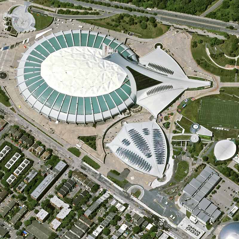 Pléiades Neo satellite image &nbsp;- The Botanical Garden of Montreal, Canada - 30cm resolution