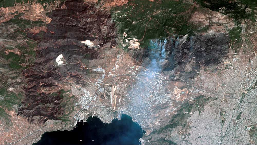 SPOT - Wildfires in Athens SPOT - Wildfires in Athens