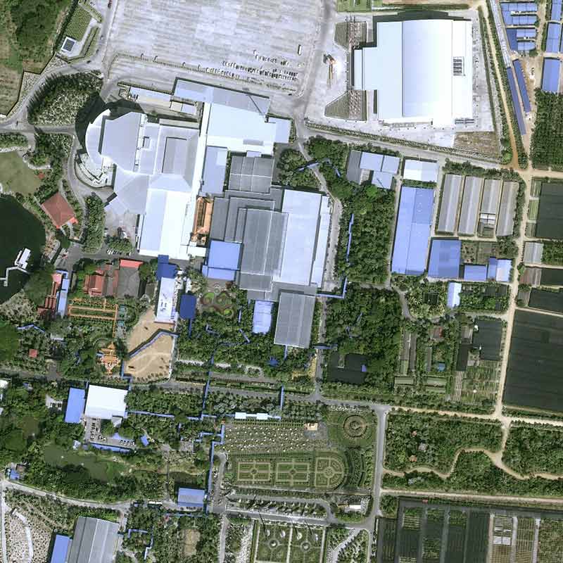 Pléiades Neo image satellite - Nong Nooch Tropical Botanical in Pattaya, Thailand - 30cm resolution