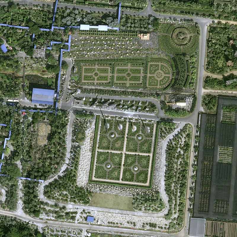 Pléiades Neo image satellite - Nong Nooch Tropical Botanical in Pattaya, Thailand - 30cm resolution
