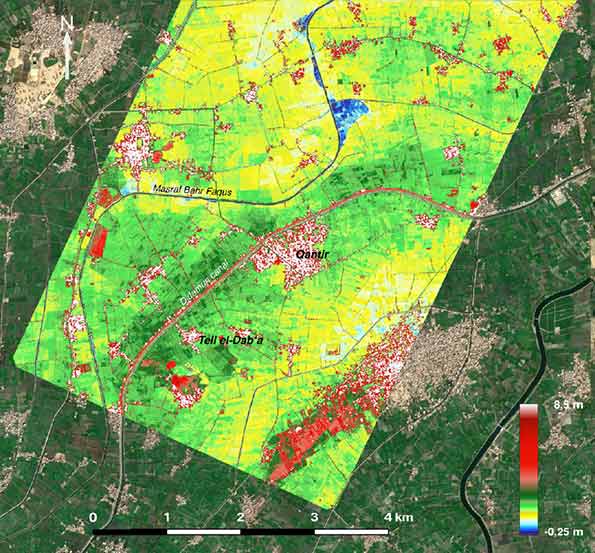 False color DSM from the tri-stereo Pleiades Neo False color DSM from the tri-stereo Pleiades Neo