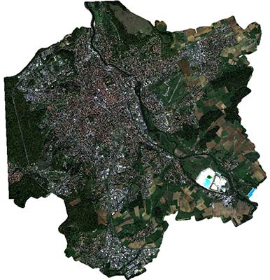 The study area covers the municipality of Nancy, France. The study area covers the municipality of Nancy, France.